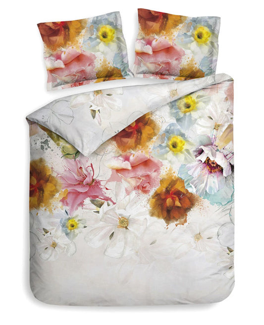 Heckett Lane Janice housse de couette sergé aquarelle fleurs