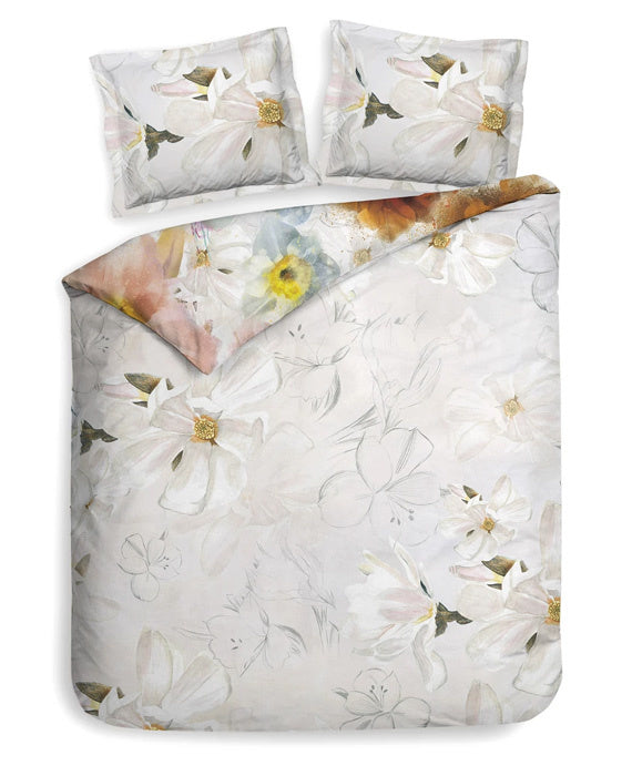 Heckett Lane Janice housse de couette sergé aquarelle fleurs