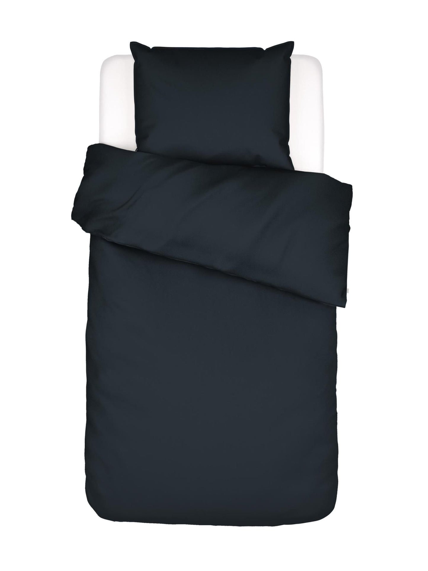 Essenza Minte kleur Nightblue dekbedovertrek katoensatijn 300TC