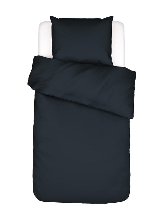 Essenza Minte kleur Nightblue dekbedovertrek katoensatijn 300TC