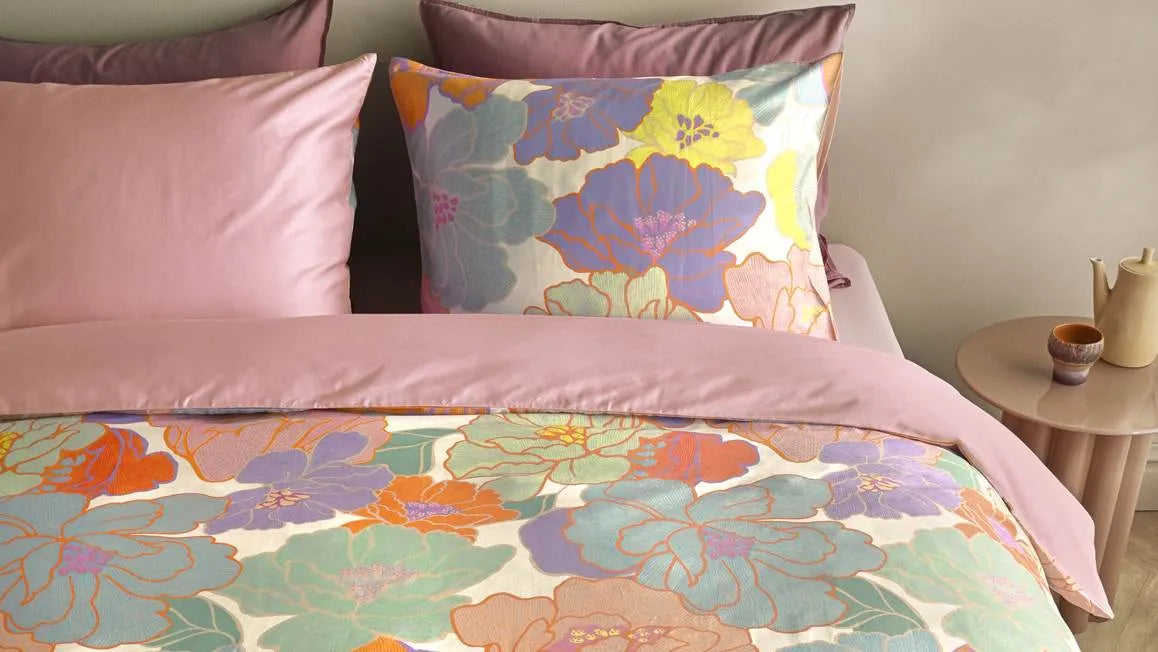 Oilily Peggy katoensatijn 200TC dekbedovertrek retro