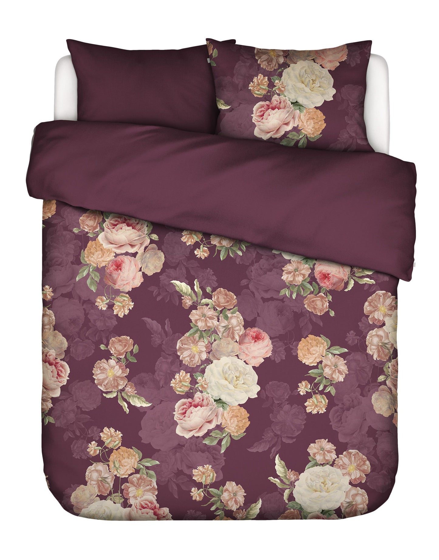 Essenza Orianna Mauve Wine 220TC dekbedovertrek katoensatijn