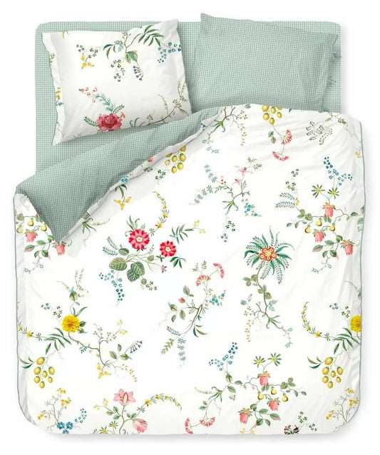 Pip Studio Fleur Grandeur perkal 200TC dekbedovertrek veldbloemen, zomerfruit