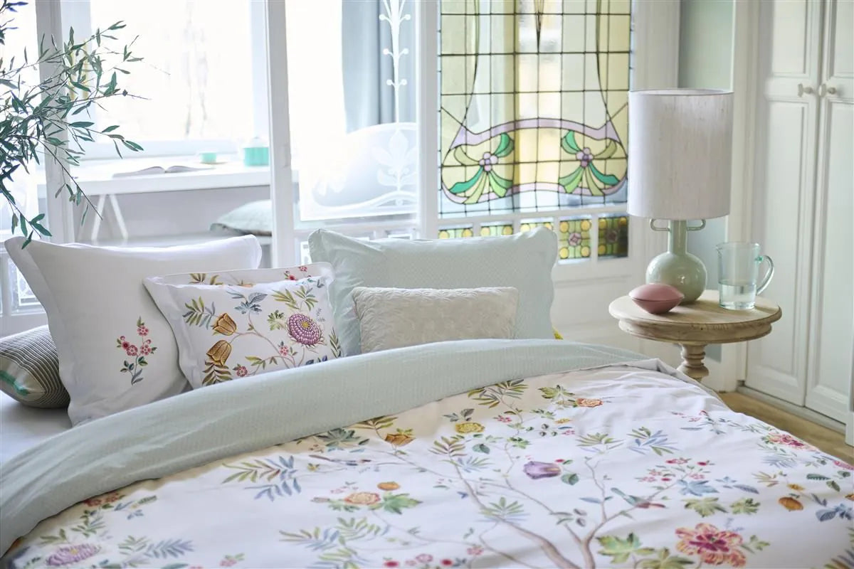 Pip Studio Housse de couette en percale de coton bleu foncé Il Paradiso