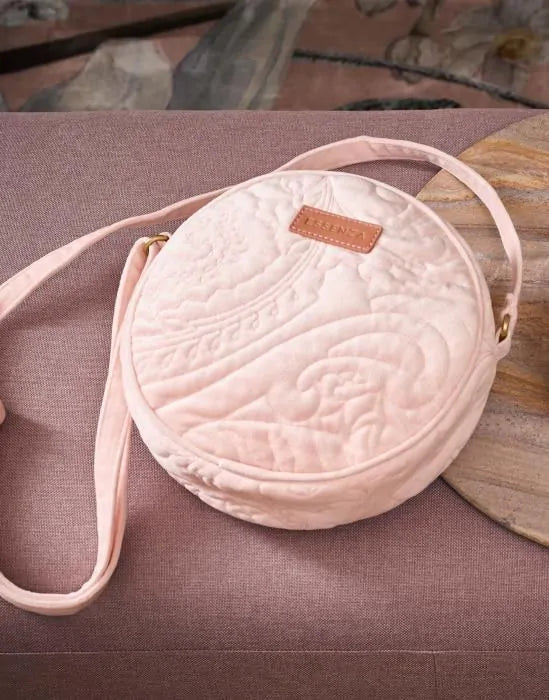 Essenza Reese Velvet Blush Schoudertas