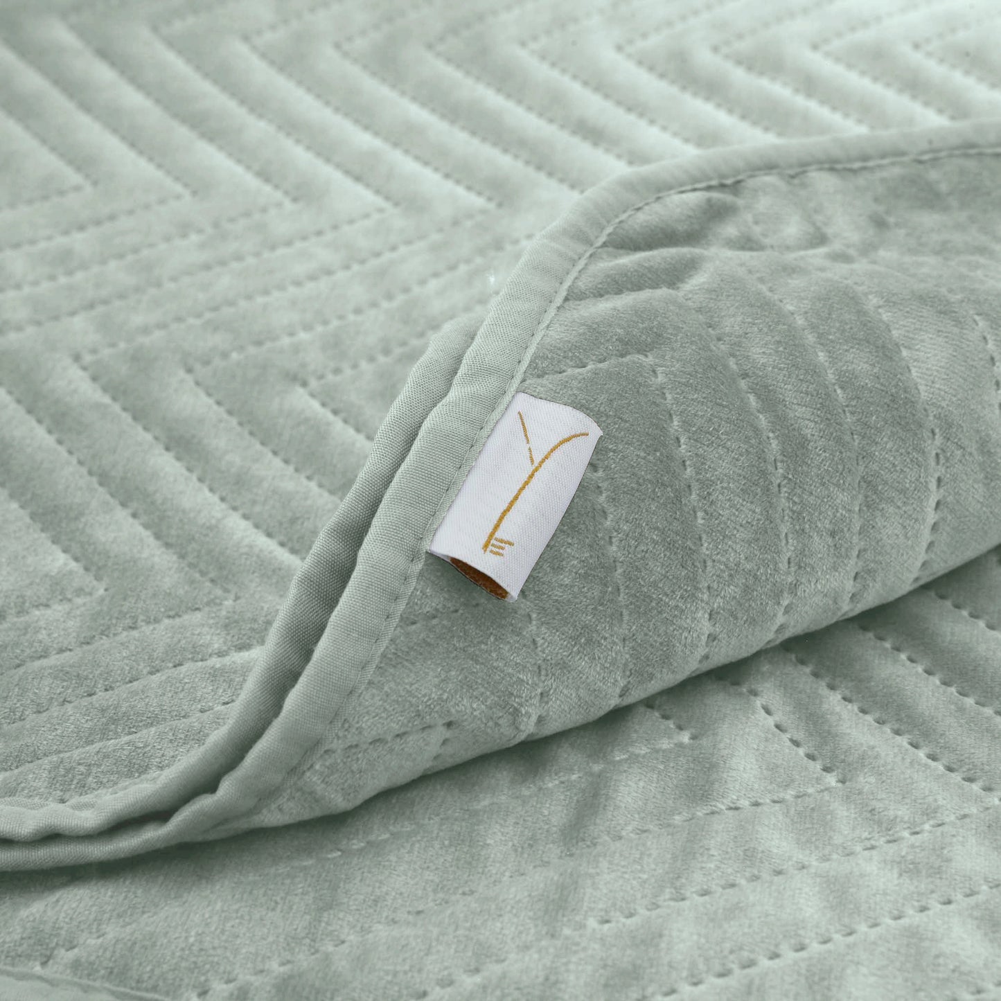 Yellow bedsprei Madeline Laurel Green