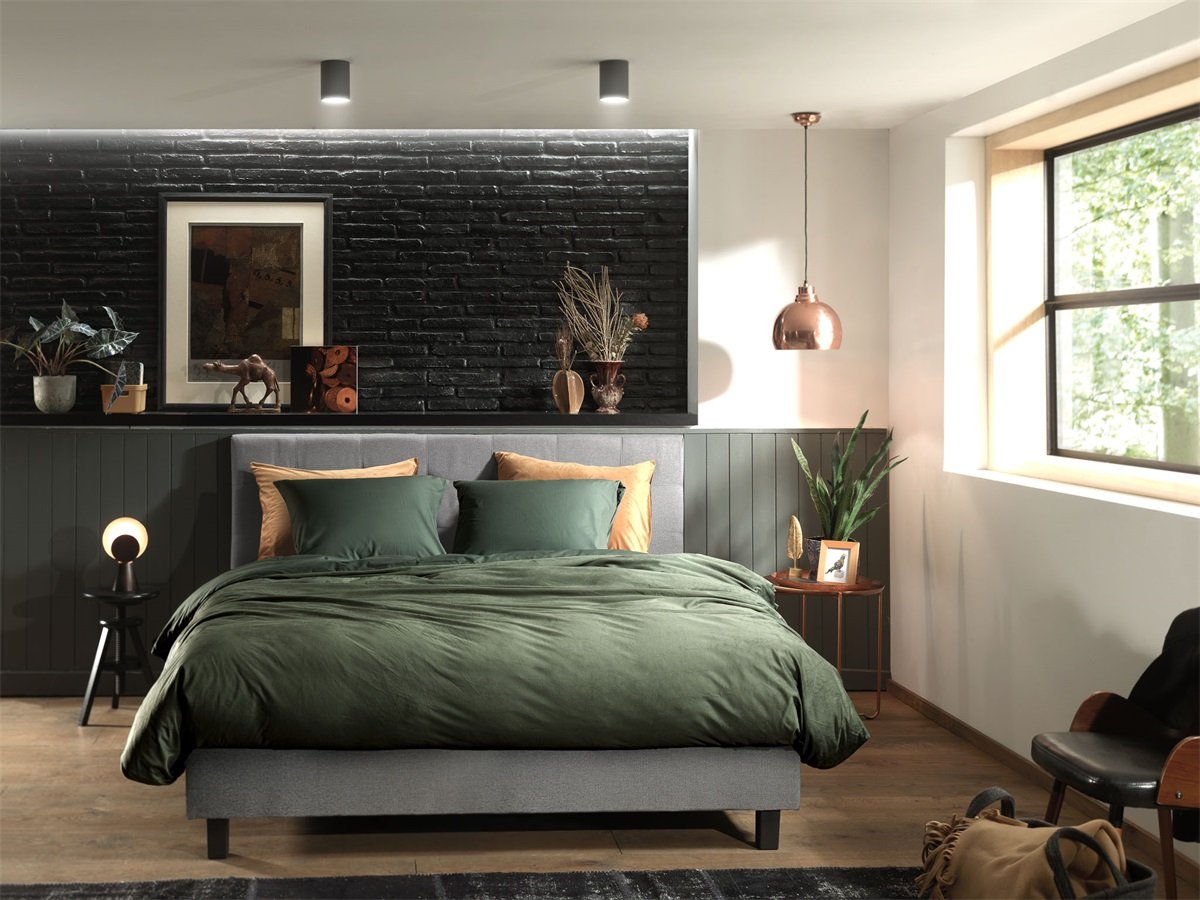 Zo!Home Velluto dekbedovertrek Racing green