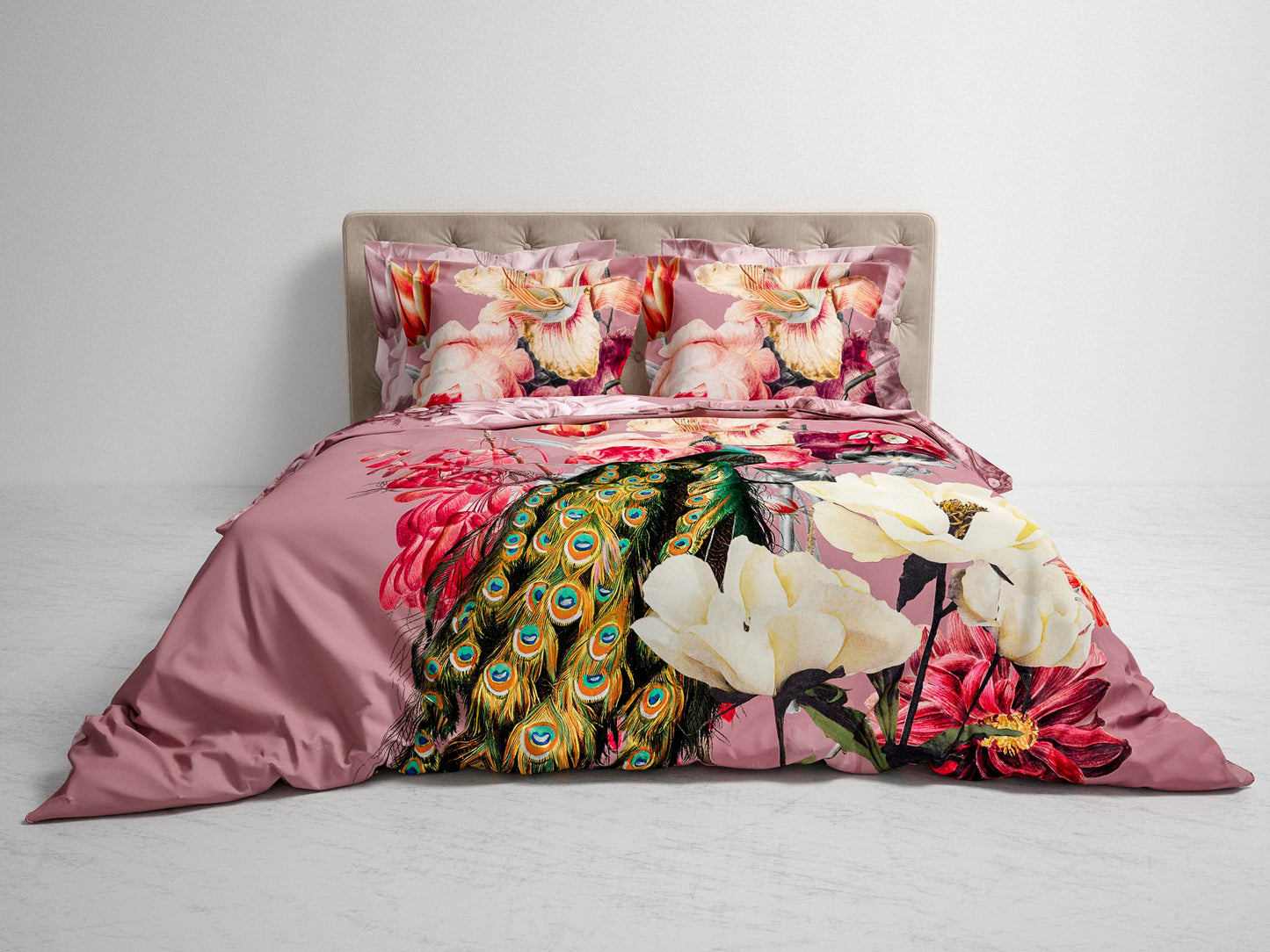 Housse de couette Heckett Lane Fonda en sergé paon, paon