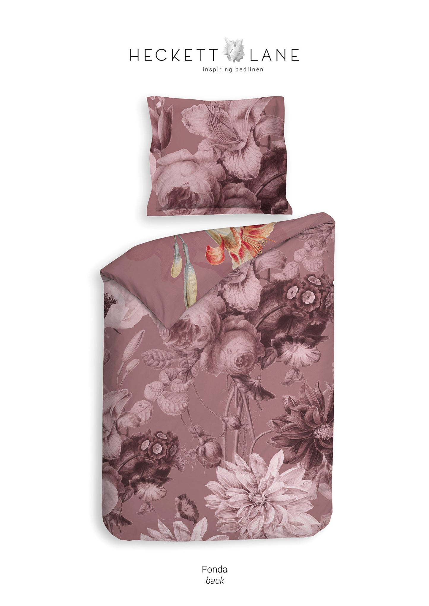 Housse de couette Heckett Lane Fonda en sergé paon, paon