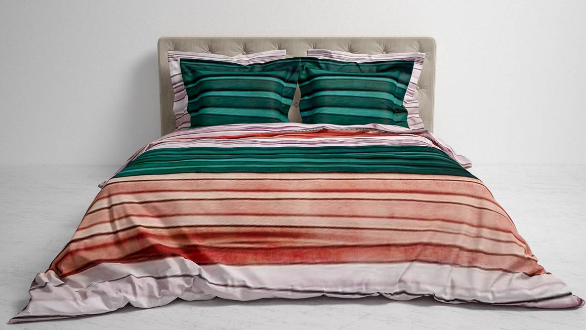 Housse de couette Heckett Lane Dorothy en sergé avec éventails