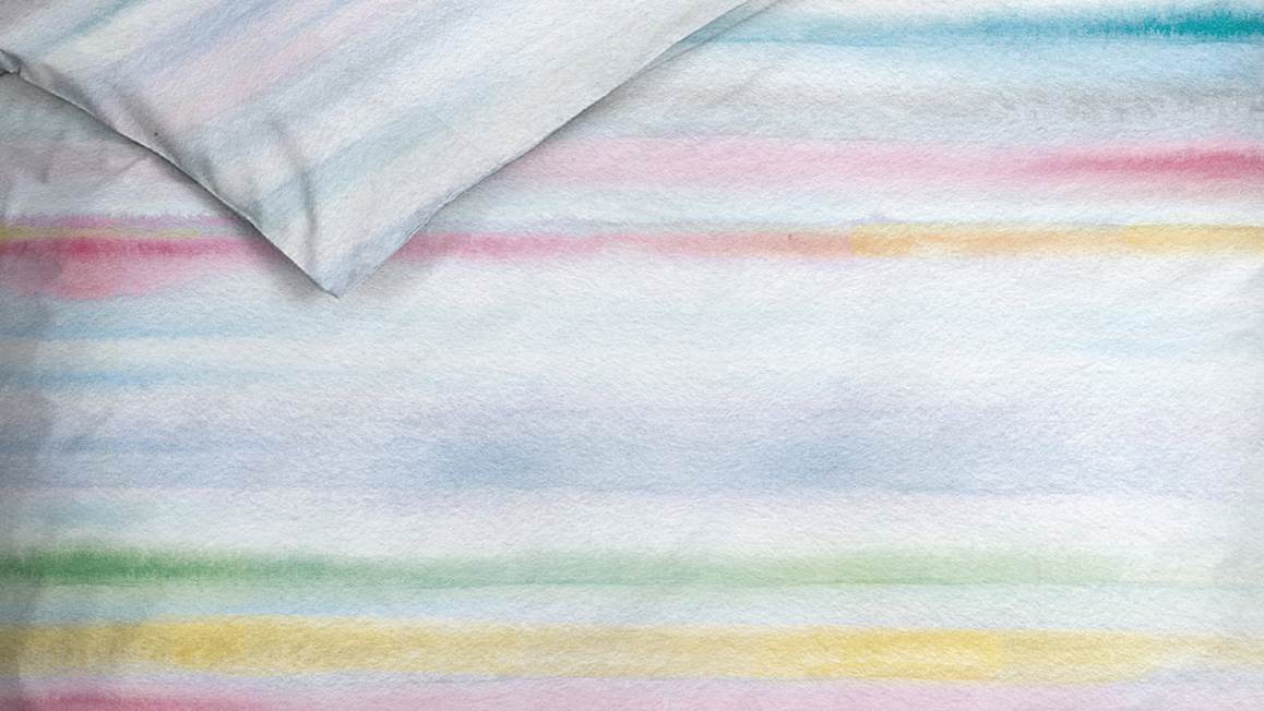 Heckett Lane Noak regenboog dekbedovertrek twill
