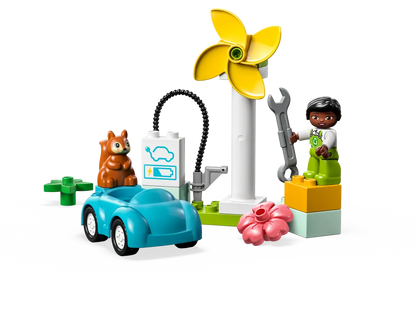 Lego Duplo 10985 wind turbine and electric car