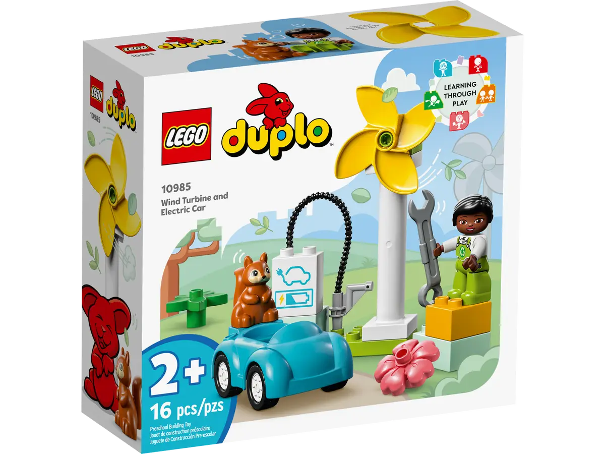 Lego Duplo 10985 wind turbine and electric car