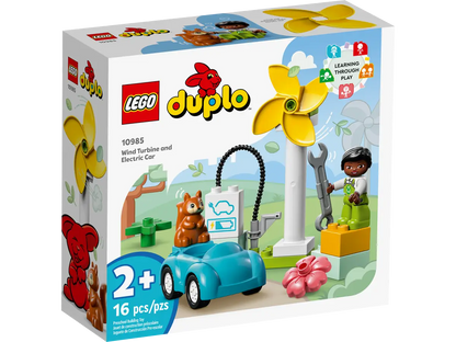 Lego Duplo 10985 wind turbine and electric car