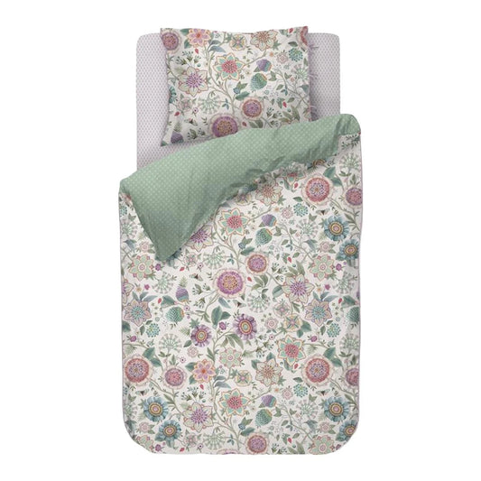 Pip Studio Las Flores white pastel dekbedovertrek bloemen