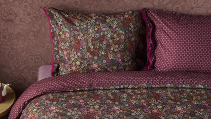 Pip Studio Tutti i Fiori Dark red percal 200TC dekbedovertrek