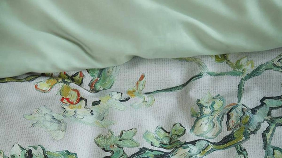 Beddinghouse Vincent van Gogh Blossom Grey dekbedovertrek katoensatijn 220TC