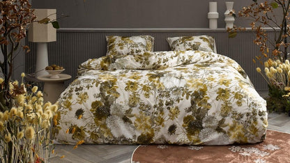 Essenza Maily Olive dekbedovertrek katoensatijn 215TC