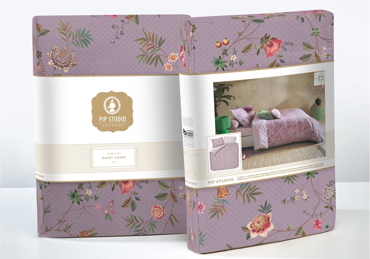 Pip Studio La Dolce Vita Lilac 200TC perkal dekbedovertrek