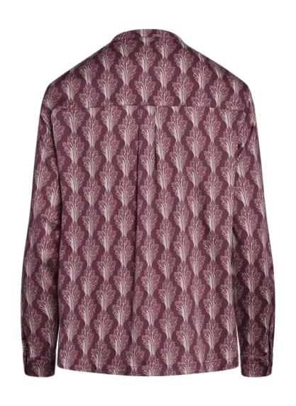 Essenza Marie Tesse Woven top long sleeve cherry red