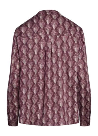 Essenza Marie Tesse Woven top long sleeve cherry red