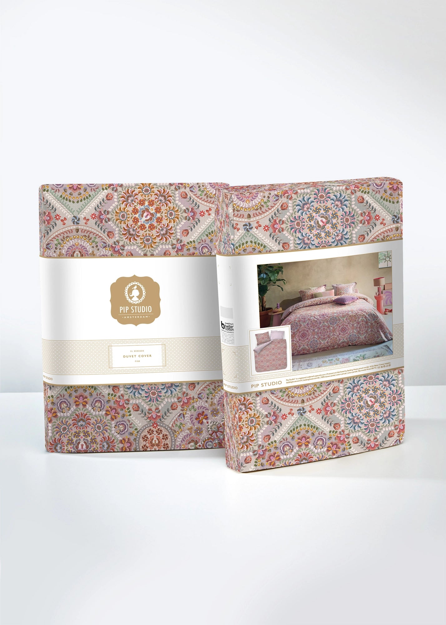 Pip Studio El Bordado Pink 200TC perkal dekbedovertrek