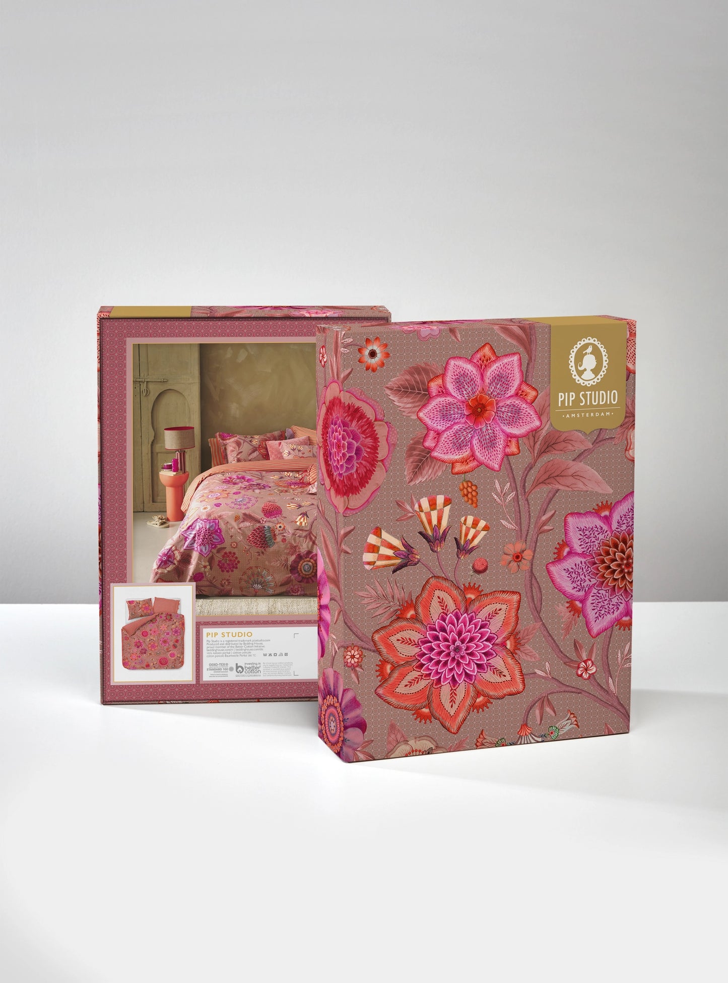 Housse de couette blanche pastel à fleurs Pip Studio Las Flores