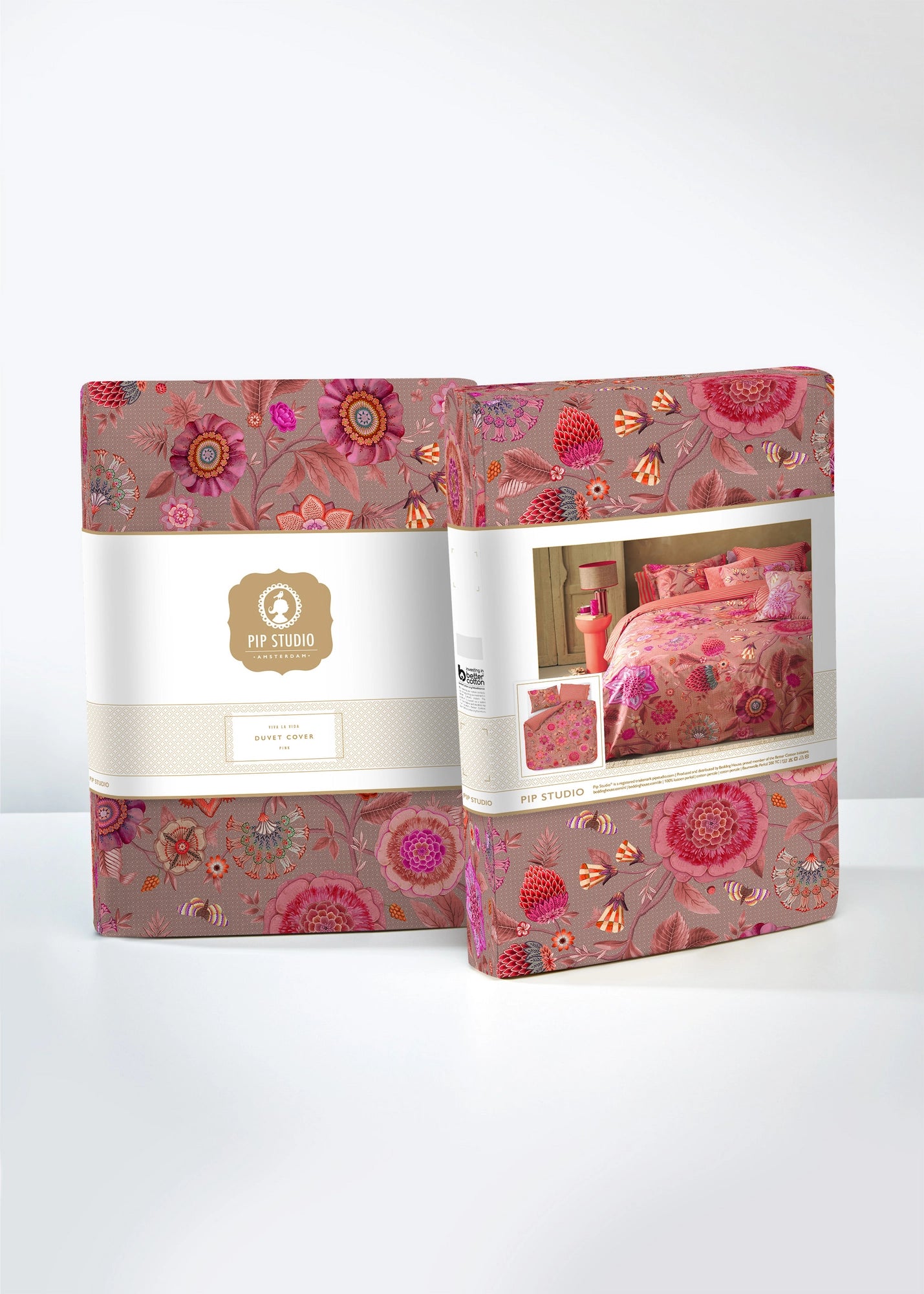 Housse de couette blanche pastel à fleurs Pip Studio Las Flores