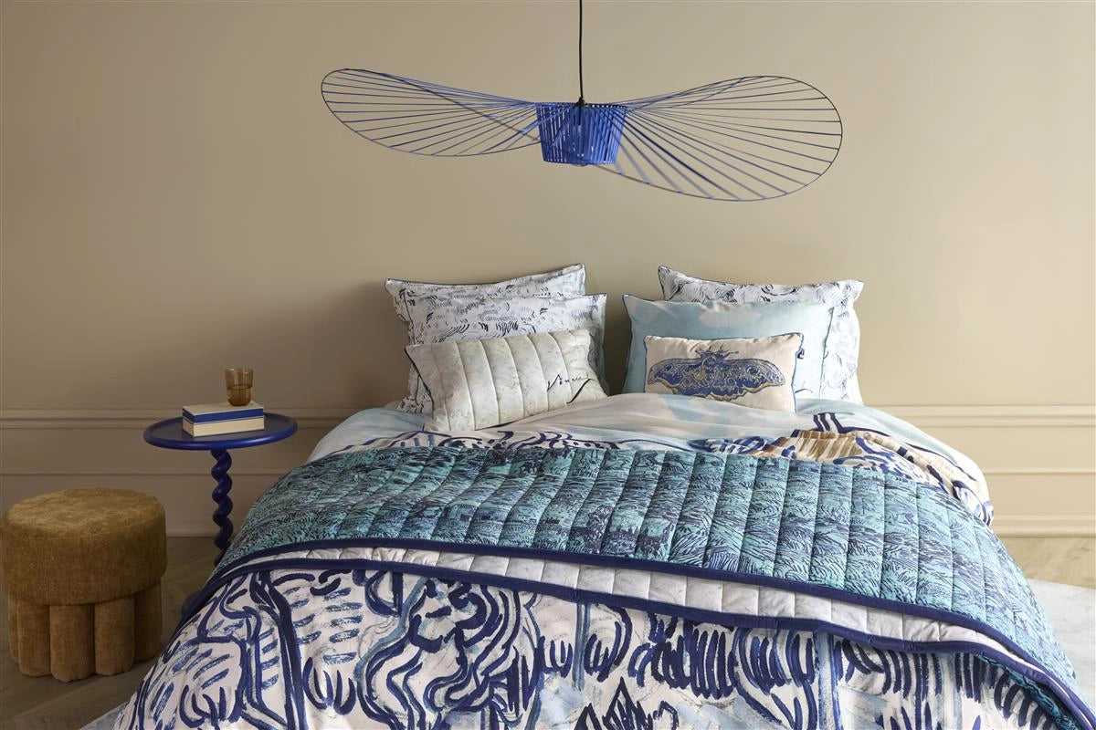 Beddinghouse Vincent van Gogh Vieux Vignoble Blue dekbedovertrek katoensatijn 220TC