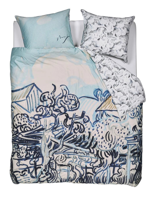 Beddinghouse Vincent van Gogh Vieux Vignoble Blue dekbedovertrek katoensatijn 220TC