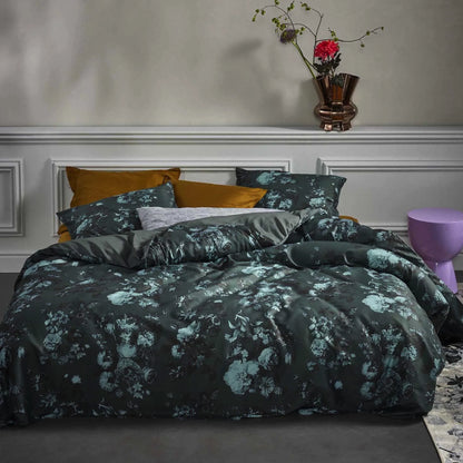 Essenza Florice Balsam Green twill 220TC dekbedovertrek lyocell (Tencel) en katoensatijn