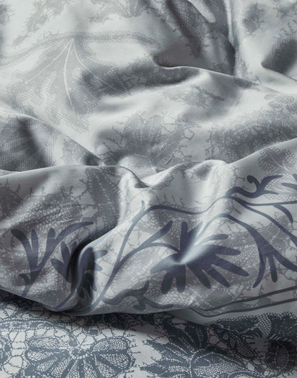 Essenza Maere Hazy Blue 300TC katoensatijn dekbedovertrek