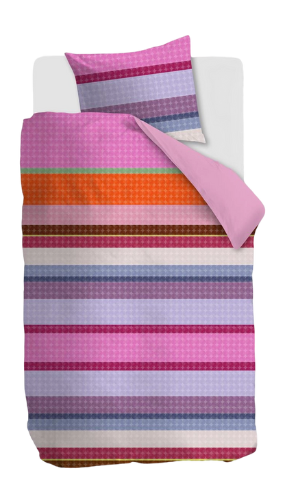 Oilily Maddison katoensatijn 200TC dekbedovertrek retro