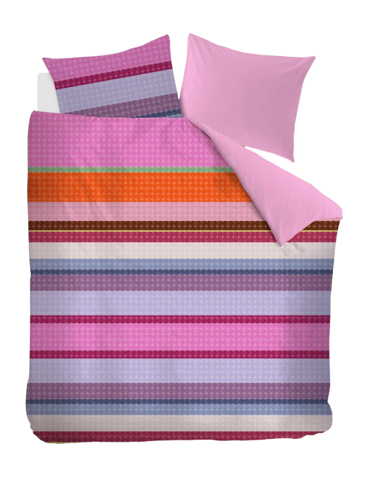 Oilily Maddison katoensatijn 200TC dekbedovertrek retro