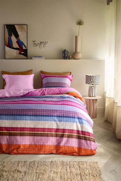 Oilily Maddison katoensatijn 200TC dekbedovertrek retro