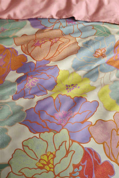 Oilily Peggy katoensatijn 200TC dekbedovertrek retro