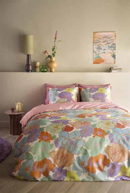 Oilily Peggy katoensatijn 200TC dekbedovertrek retro