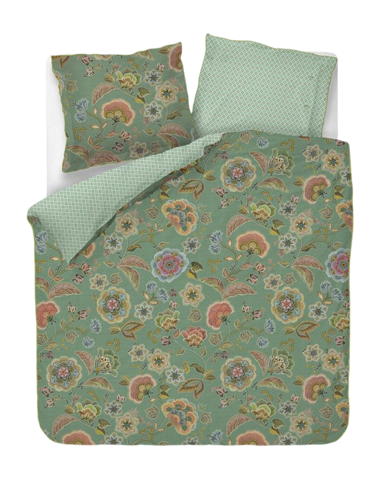 Pip Studio Matata Green perkal 200TC dekbedovertrek