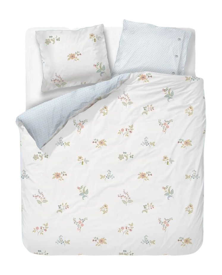 Housse de couette blanche pastel à fleurs Pip Studio Las Flores