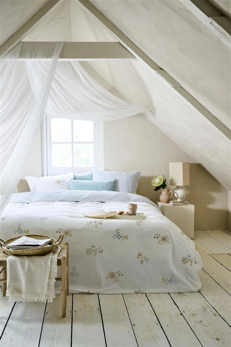 Housse de couette blanche pastel à fleurs Pip Studio Las Flores