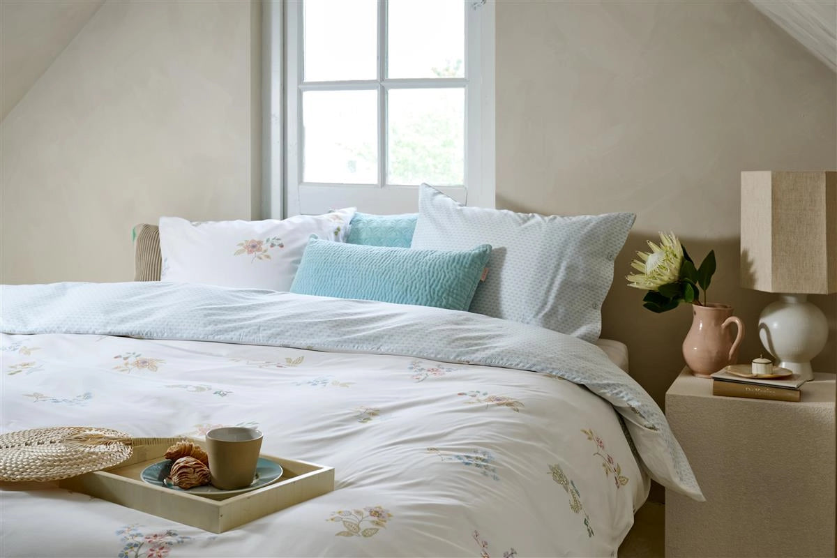 Housse de couette blanche pastel à fleurs Pip Studio Las Flores
