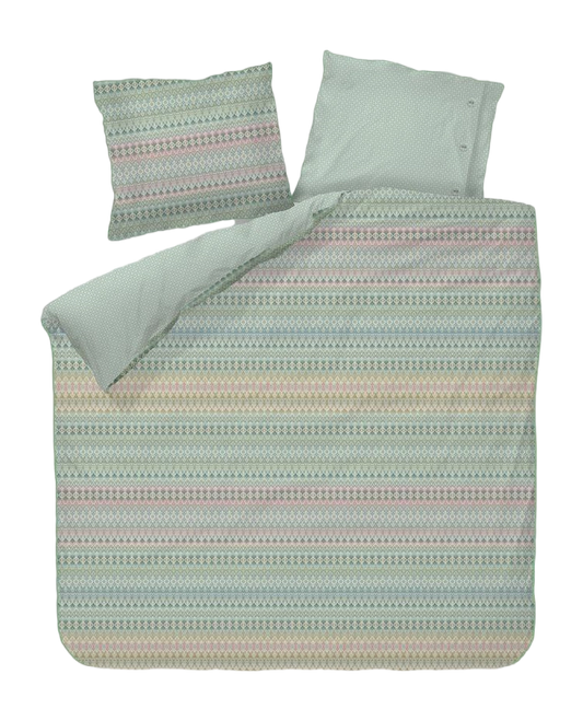 Pip Studio Ashanti Green perkal 200TC dekbedovertrek