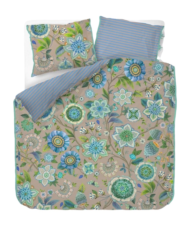 Pip Studio Viva La Vida Blue perkal 200TC dekbedovertrek