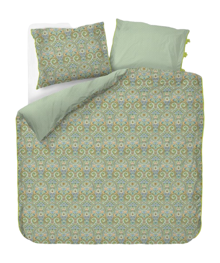 Pip Studio Kikoy Green perkal 200TC dekbedovertrek