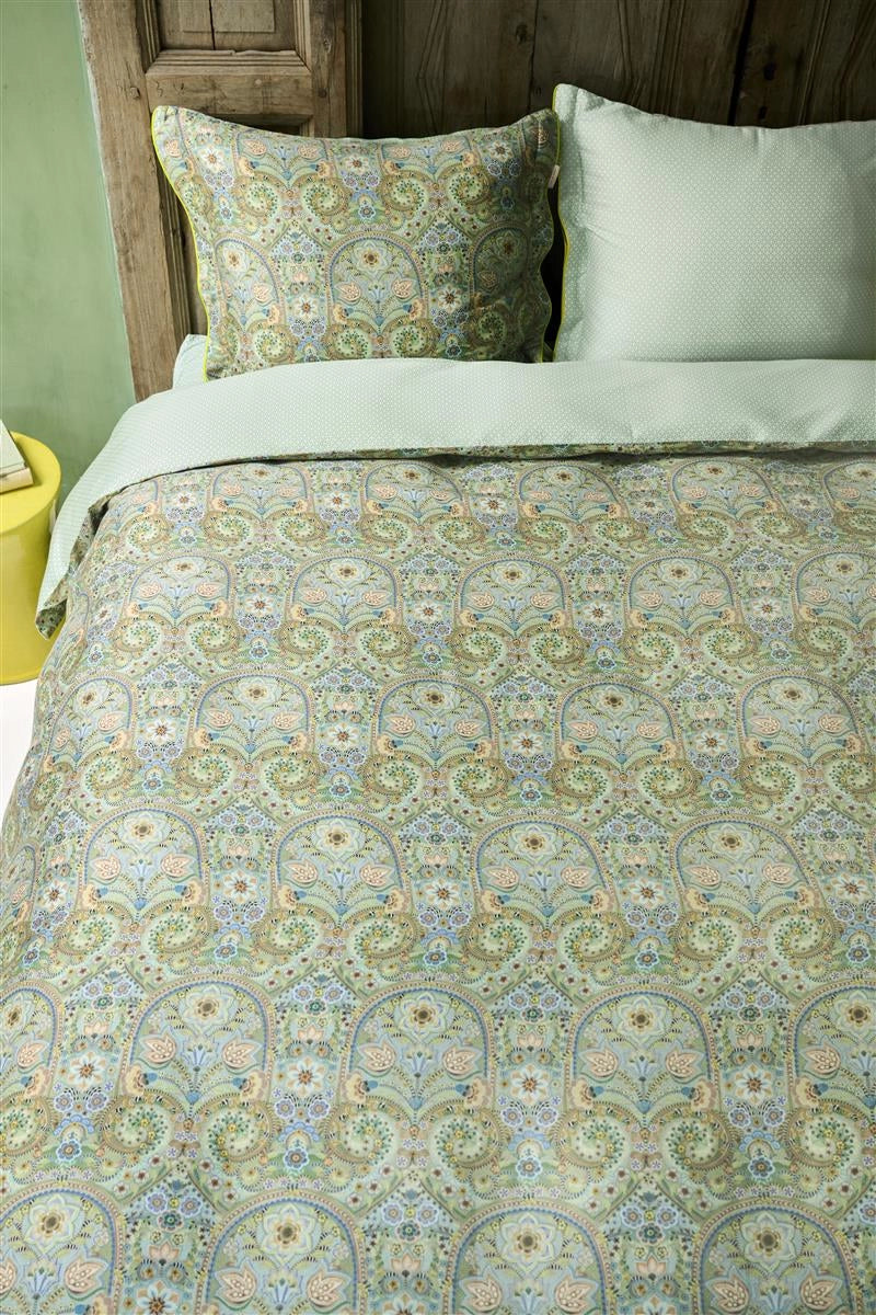 Pip Studio Kikoy Green perkal 200TC dekbedovertrek