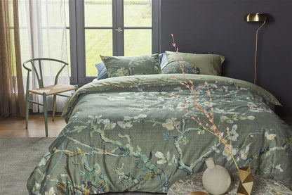 Beddinghouse Vincent van Gogh Blossoming Green dekbedovertrek katoensatijn 220TC