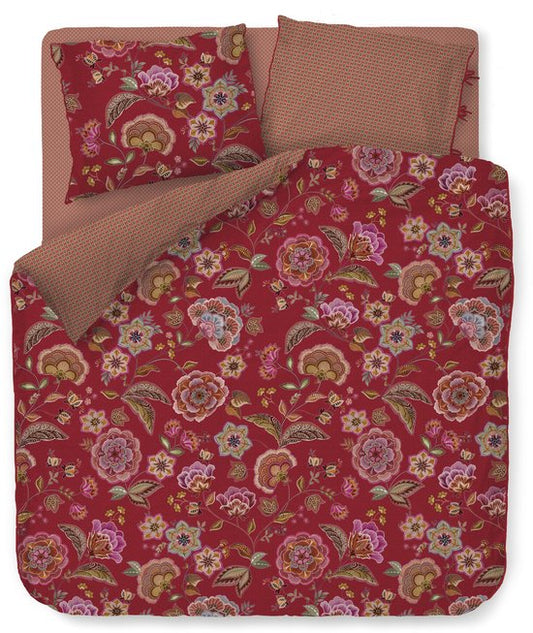 Pip Studio Matata Red 100% katoen twill (flanel) 188TC dekbedovertrek