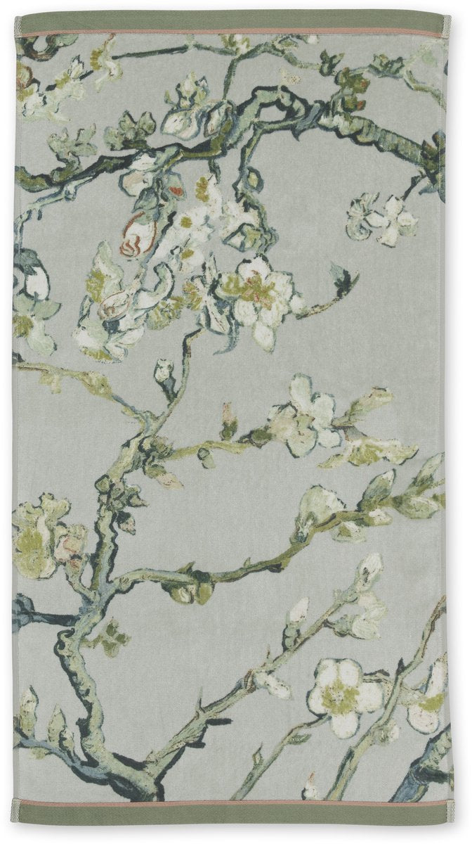 Beddinghouse Vincent van Gogh Blossom Green Towels, badhanddoeken katoenen badstof