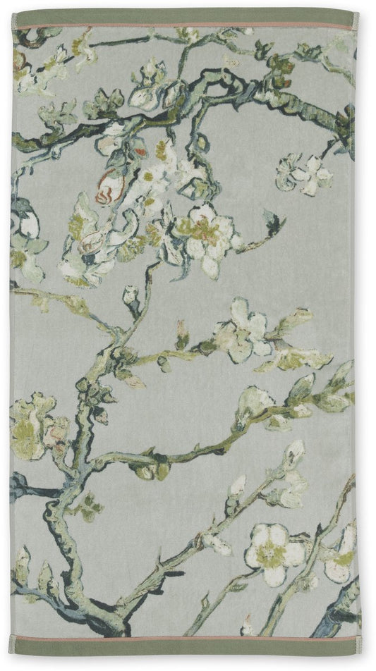 Beddinghouse Vincent van Gogh Blossom Green Towels, badhanddoeken katoenen badstof
