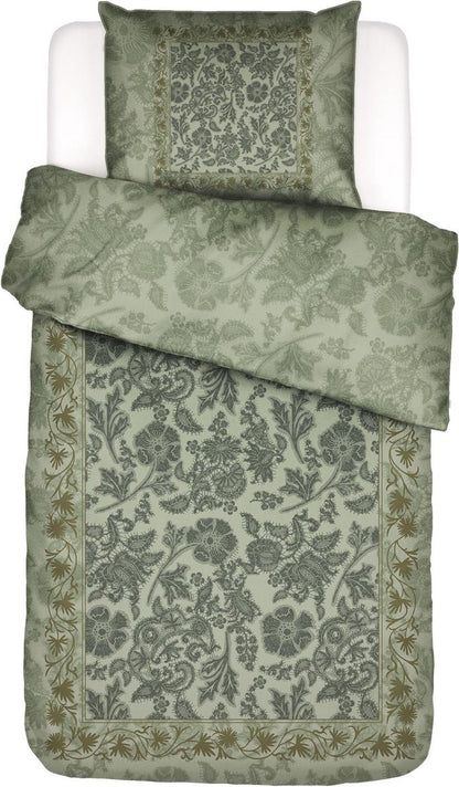 Essenza Maere comforting green 300TC katoensatijn dekbedovertrek